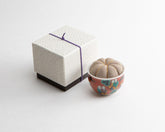 Japanese Hiro Kutani Ware Pincushion - red square